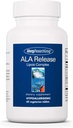 Alergija Research Group ALA Release - Alpha-Lipoic Acid Complex, R-Alpha-Lipoic, Biotin, Kalcij, prehranska dopolnila, vegetarijanske tablete - 60 Count