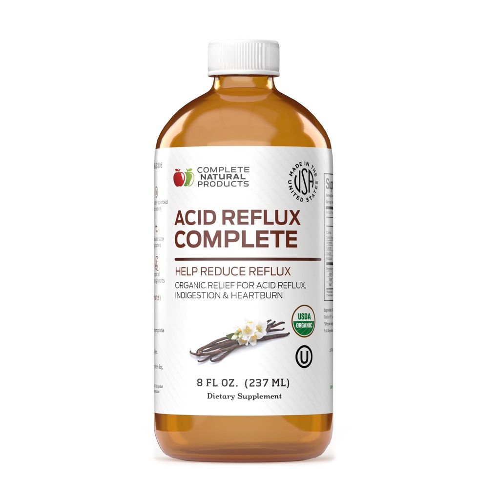 Acid Reflux Complete 8oz - Naravna organska tekoča zgaga, GERD, & Amish Reflux Remedy & Medicine