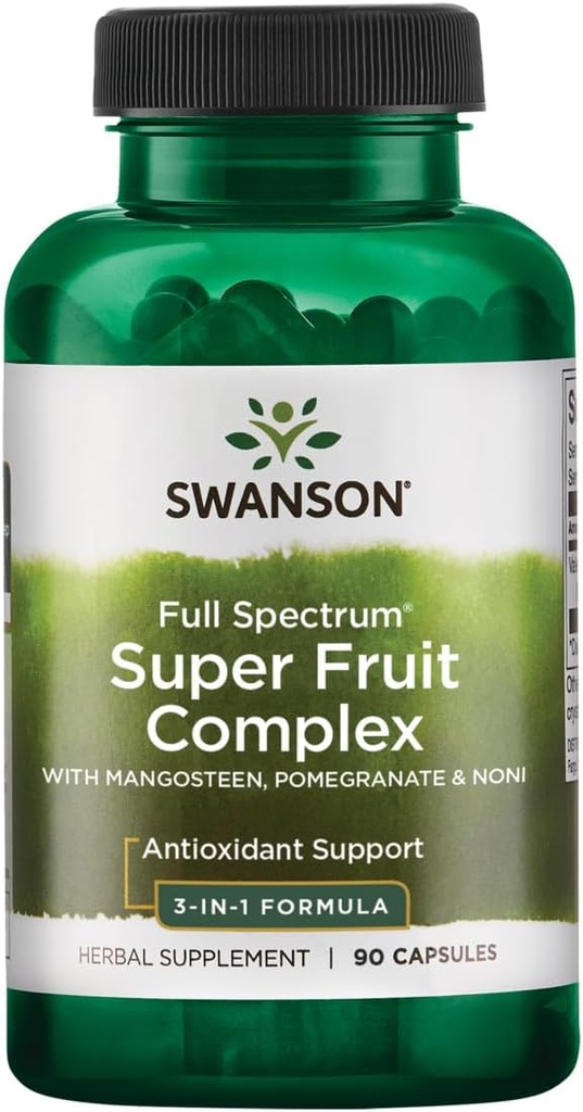 Swanson Mangosteen/Pomegranat/Noni Complex Antioksidant Support Gastrointestinalna podpora 240 Milligrams 90 kapsul