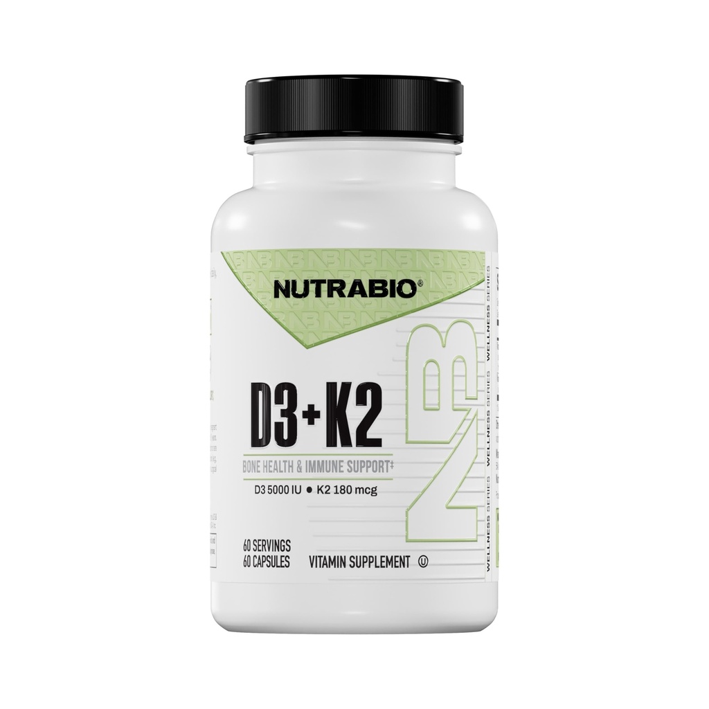 NutraBio Vitamin D3 K2 