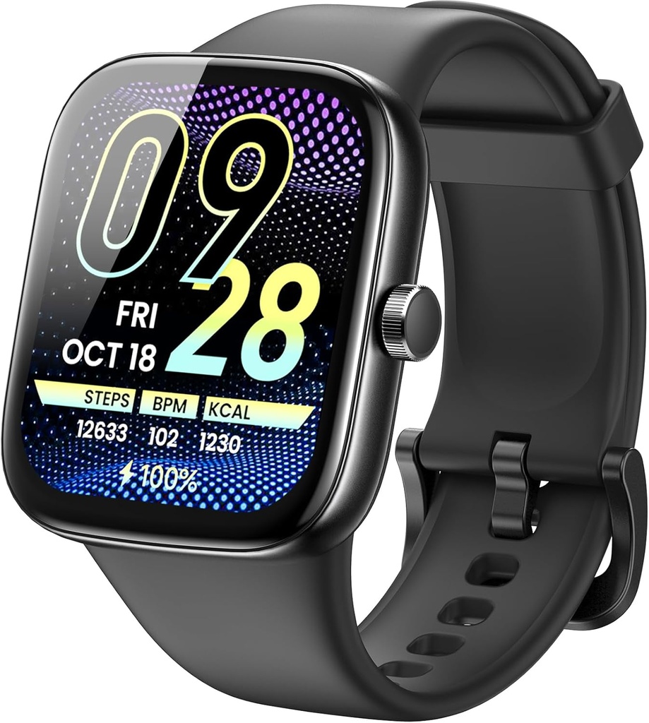TOZO AMOLED S7 Smart Watch Bluetooth Call 1.85 Inch Ultra HD zaslon, Dynamic Dials Sporočila Push 100+ Športni načini, Zaznajte človek zdravje spanja Monitor z visoko baterijo življenje, Touch funkcijo