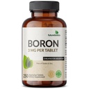 Futurebiotiki Boron 3 mg, vegetarijanci, ne- GMO, kelirani za absorpcijo, 250 tablet