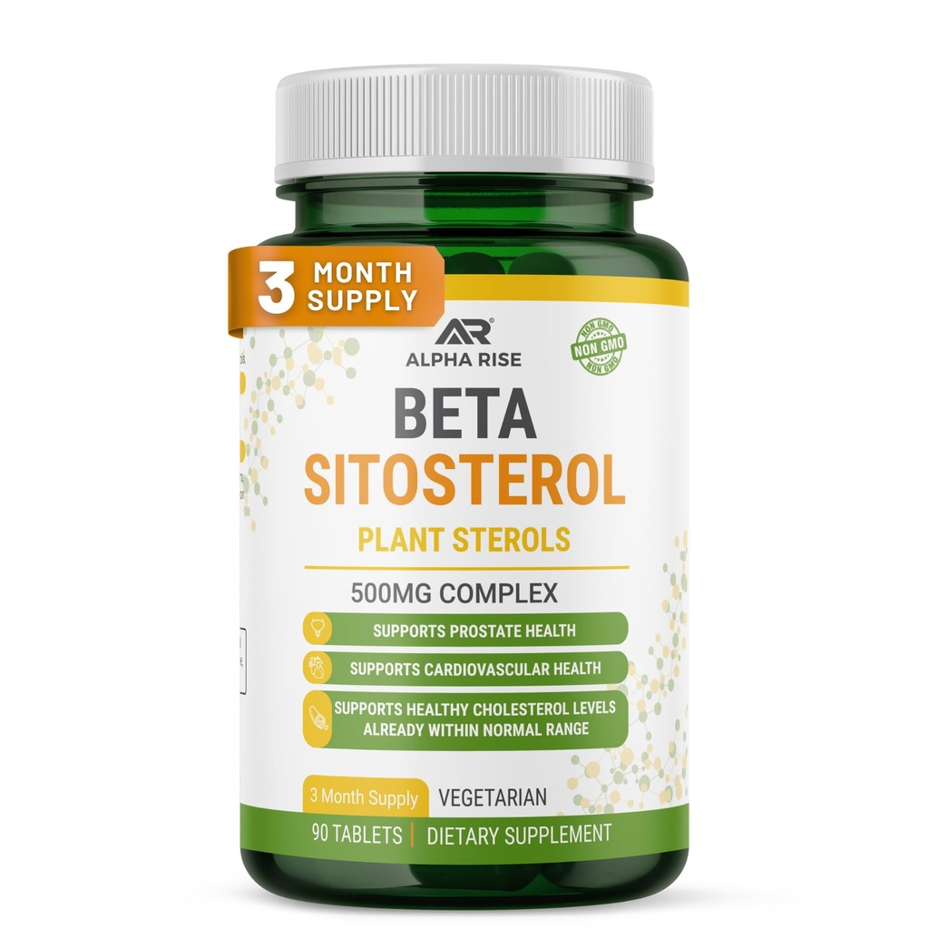 Beta sitosterol - 500 mg tablete - ne- GMO - podpora prostate in zdrave ravni holesterola - fitosteroli kompleks - naravni rastlinski steroli in stanoli
