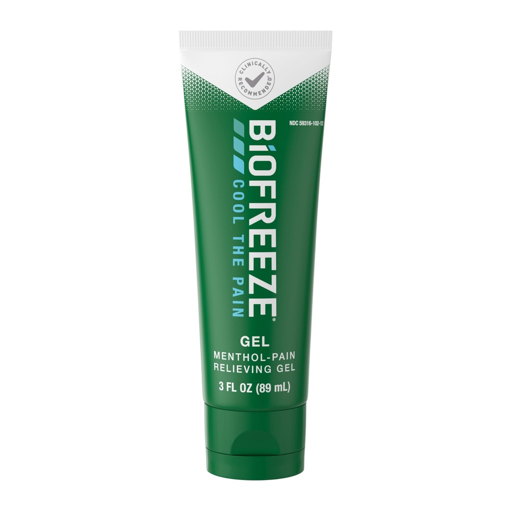 Biofreeze Pain Relief Gel, Artritis Pain Reliver, Koleno in bolečine v spodnjem delu hrbta Relief, Relief mišic, Relief bolečine v vratu, Pharmacist priporočeno, FSA upravičen, 3 FL OZ Biofreeze Menthol Gel