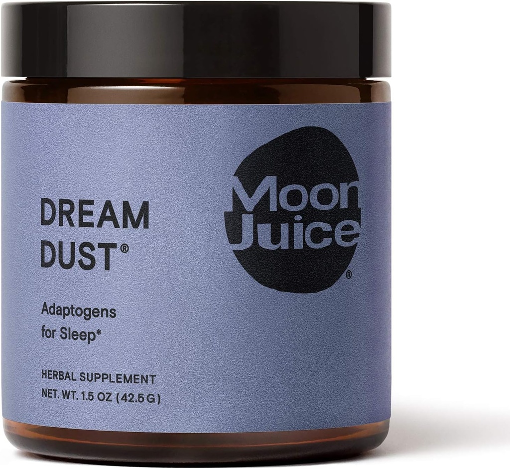 Dream Dust by Moon Juice - Tranquil Rest - Natural Adaptogene Powder dodatek - Ashwagandha, Kamilica, Jujube, Polygala & Schisandra - Vegan, Non-GMO, Gluten-free (1.5oz)