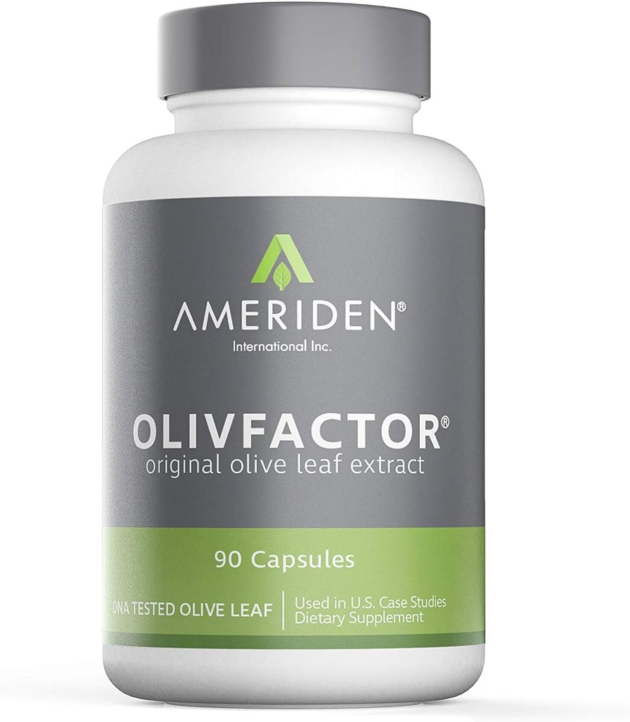 OLIVFACTOR- Original Olive Leaf Extract-DNA Tested Potent 20% Standardizirano Active Oleuropein 90 Vcaps 525mgs