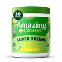 Neverjetna travna zelena mešanica Energija: Smoothie Mix, Super Greens Powder & Rastlinski Kofein z Matcha Green Tea & Beet Root Powder, limona limete, 30 Serving (Packageing May Vary)