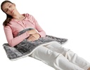 Ponderirana grelna pad za periode in bolečine v hrbtu, XL ogrevalna plošča 17"x33",Električna grelna pad za ramena, 4,9LB Ogrevana podloga s 4 ogrevalnimi nivoji, dorzalna soba esencialna, strojna pralna