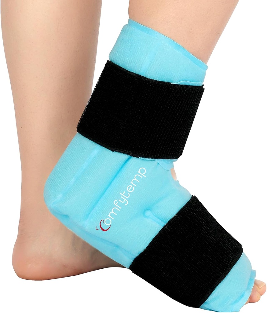 Komfytemp Ankle Foot Ledeni ovitek za Plantar Fasciitis Relief, FSA upravičen, Angles Bracke za sprained Angle, Heel Spur, Oteklina, Ahil Tendonitis, Bolečina, Vroče hladno fizično terapijo darila, 1 kos