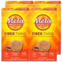 Metamucil Fiber Thins, Daily Fiber Supplement Prigrizek, Psyllium Husk Powder, 5g Fiber na Serving, Podpira Prebavno zdravje in zadovoljstvo Lakota, Cimet Spice Flavor, pakiranje po 4, 12 Služi vsak