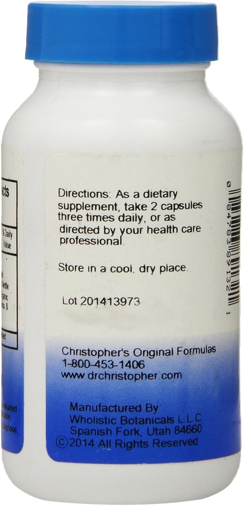 Dr. Christopher's Original Formula za vzdrževanje ščitnice Formula Kapsule, 100 Število (Pack of 2)