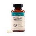 NatureWise Omega 3 Fish Oil - 500 mg na tableto - EPA & DHA - Imunska podpora, Možgani & Optimalna Wellness - Gluten in Soy Free, Non-GMO - 60 Softgels[2-Mesečna dobava]