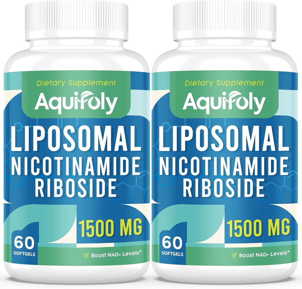 Liposomski nikotinamid Ribozidni dodatek 2000 mg s TMG in Pterostilbenom za maksimalno absorpcijo, Superior do NAD, povečanje NAD+, celično energijo in zaščito starosti, 120 Softgels