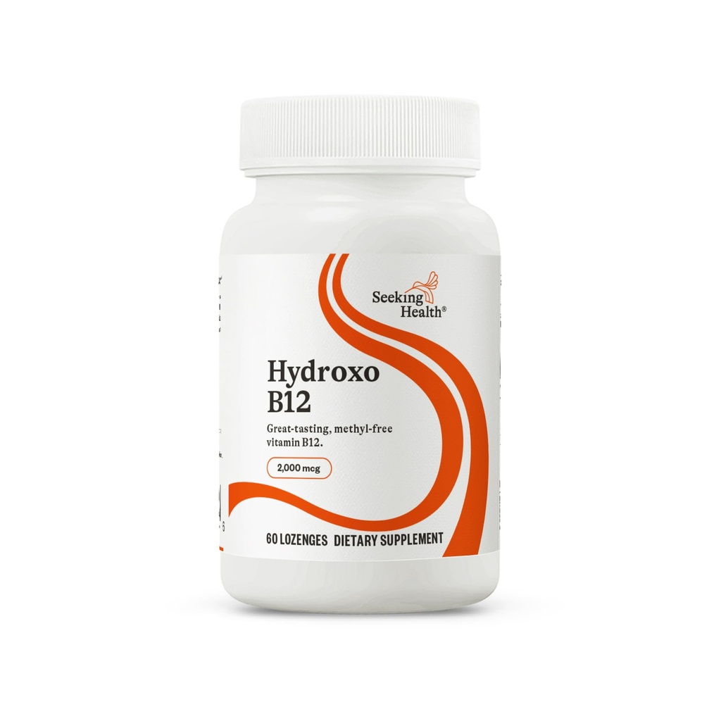 Iskanje zdravja Hydroxo B12 - Vitamin B dodatek za energetsko podporo - dodatek z Folat za podporo Metilation & Homocysteine ravni - 2000 mcg, 60 Lozenges