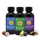 C60 Evo Vsenaravna užitna olja, Mini olje vzorčevalnik Set s čisto C60 ESS60, Imunska podpora in skupni dodatek za podporo z oljčnim oljem, Avocado Oil & MCT Kokosovo olje, Set 3, 2 oz