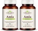 Generične kapsule RISE Amla 60  Organski antioksidant Immuniteta Izboljšava naravnega vira vitamina C in rast las Zeliščni dodatki (Pack of 2)