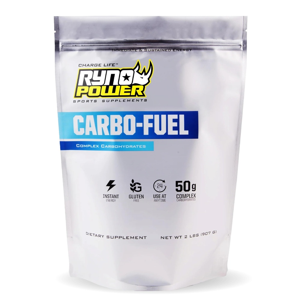 Ryno Power Carbo-Fuel Stimulant-free Drink Mix 2lb (20 Služabnikov) - Vse naravne čistega ogljikovega hidrata v prahu za atletske zmogljivosti - Vegan in Gluten Free