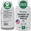 Tongkat Ali 1000MG Extract dodatek -30 Day Oskrba - Athletic Performance Support - Naravni Afrodiziak, Testosteron in Immuniteta Podpora - Močni antioksidanti Prednosti
