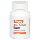 Rugby cinkov sulfat 220 mg tablete - izdelan iz cinkovega sulfata heptahidrat - prehranska dopolnila - 100 število (1 pakiranje)