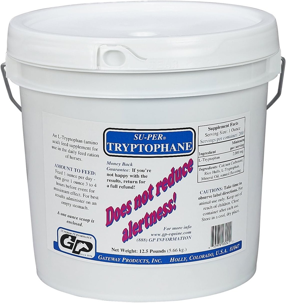 Gateway SU-PER Tryptophan (Calming podpora za konje) - 12,5 funtov
