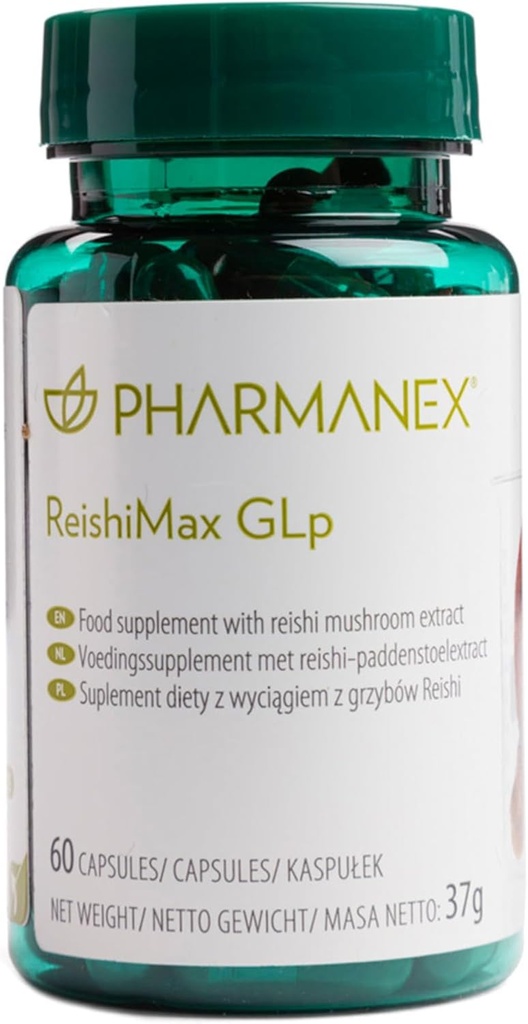 ReishiMax Imunska podpora, izvleček gob rdeče Reishi, 60 kapsul, krepi imuno zdravje, podpira energijo, vitalnost in splošno dobro počutje