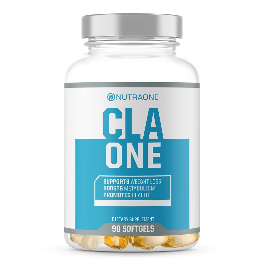 NutraOne CLAOne dodatek iz prehrane – konjugirana linolna kislina (CLA) Naravni dodatek* (90 kapsul)
