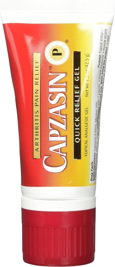 Capzasin Arthritis Pain Relief, Quick Relief Gel, No Mess Sponge Applicator 1,5 oz (42,5 g)