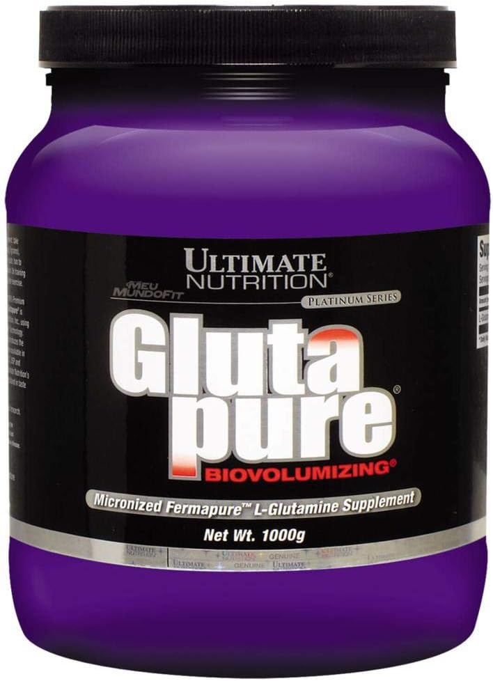 Ultimate Nutrition Glutapure 5000mg Biovolumizing, Muscle Recovery dopolnila z L-glutamin, Aminokislinski prašek za imunski sistem, 1000g Prašek, 200 Servingov