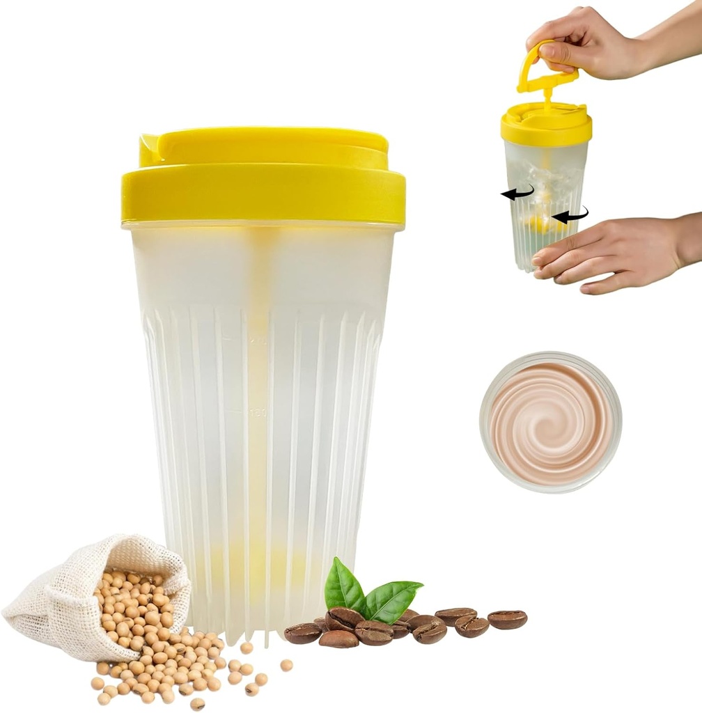 MioPoO Stirring Steklenica,Trajen Stir Pokal za Mešanje Pivo,Mali Blender Shaker Steklenica,Rearabe Coffee Cup Primeren za mešanje kave, Beljakovine Shake, Smoothies, Pred vadbo dopolnila in pijače