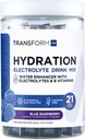 TransformHQ Hydration Drink Mix (21 enosrčna paketi, modra malina) - Hidracija dodatek mešanica z vitamini in elektroliti