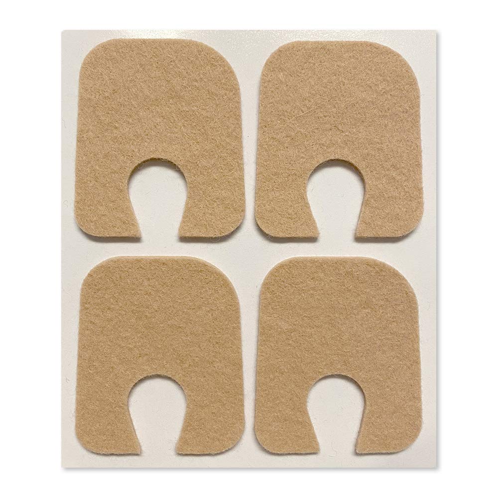 Aetna Foot Products - Lepljiv Felt U-Shaped Callus ali Toe Pads, paket 100, 1/8" Debeli