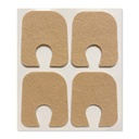 Aetna Foot Products - Lepljiv Felt U-Shaped Callus ali Toe Pads, paket 100, 1/8" Debeli
