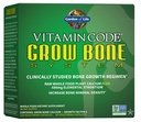 Vrt življenja Kalcijev dodatek - Vitaminska koda Odraščanje kosti, narejene s celimi živili, Stroncij, Magnezij, K2 MK7, Vitamin D3 & C Plus probiotiki za zdravje Gut, 30 dnevna dobava