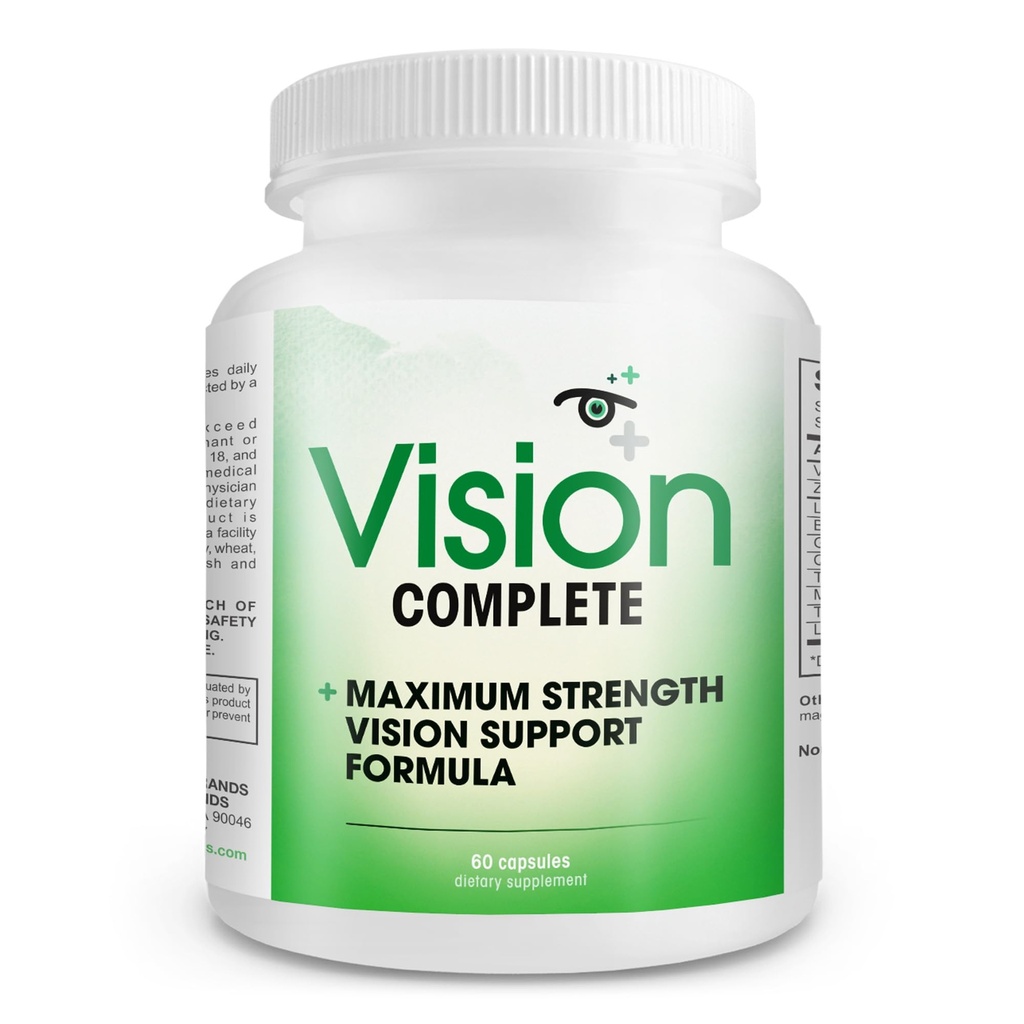 Vision Complete Natural Eye Support Formula Največja moč Vision Support Mešanica Lutein v enem dnevnem Vision dodatek.