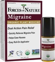 Naravne sile naravne, organske migrene bolečina Relief Topical Roll-on, Podpira Prodrome, Aura, Glavobol, Utrujenost, Svetloba in Zvočna občutljivost, Slabost povezana z migrene, Non-GMO, 0.14 Fl Oz