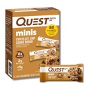 Quest Nutrition Mini Chocolate Chip Cookie Dough Protein Bars, 8g Beljakovine, 1g sladkorja, 2g neto ogljikovih hidratov, Gluten brez, 14 Število