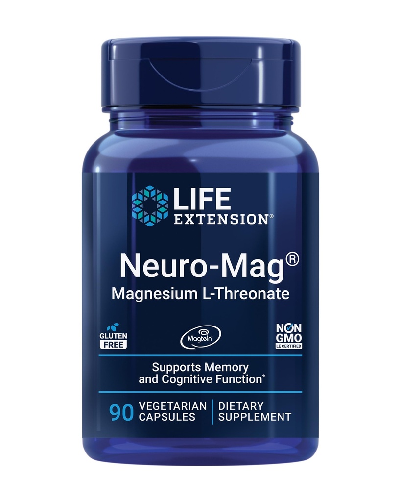 Življenjska razširitev Same 400 mg & Neuro-mag Magnezijev L-treonat dodatki za skupno, jetra, zdravje možganov, spomin in pozornost, Non-GMO, Gluten Free, 60 & 90 Count
