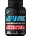 Premium Wormwood Extract kapsule - 5 mesecev dobava za Imune - 12 Zelišča Pomešana s črnimi Walnut listi, Ginger, Kurkurja in več - 150 Counts