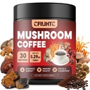 Kava iz gob - kolumbijska goba v prahu hipna kava z levjo grivo, Reishi, Chaga, Cordyceps & More - 150g kava iz gob Alternativna za energijo, fokus, mentalna jasnost in imunost