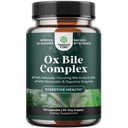 Prebavne encime z Ox Bile - Ox Bile dopolnila za brez žolčnika s Trypsin, Papain & Bromelain Enzyme za Pancrease Cleanse & Detox - Pancreatin Digestion Encimi za ženske in moške - 90 Ct