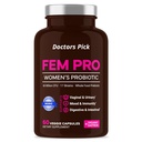 Fem Pro probiotiki za ženske. 17 Klinično učinkoviti sevi za vaginalno, digestivno in imuno podporo, Zdravje sečil, pH ravnovesje in razpoloženje. 60 Veggie kapsule, 2 mesec dobave