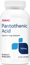 GNC Pantotenska kislina 500 mg, 100 kapsul, podpora pri energetski presnovi