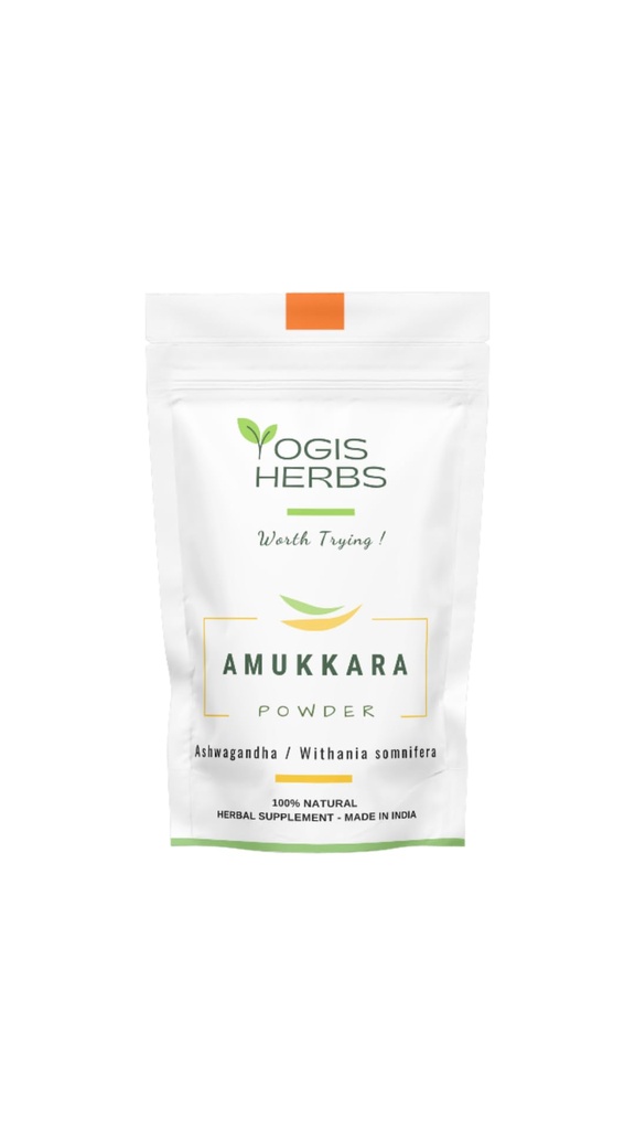 YOGIS HERBS Amukkara prašek (Witania Somnifera) - Aswagandha korenski prašek 1Lb sveži in čisti