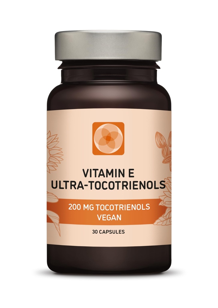 Ultra Tocotrienol 200mg Vitamin E Vegan – Vsi 4 tokotrienoli – Alfa Tocotrienol + Beta Tocotrienol + Gama Tocotrienol + Delta Tocotrienol – Brez tokoferolov (30)