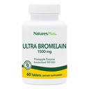 NaturesPlus Ultra Bromelain - 60 tablet - 1500 mg Ananas Bromelain - Zagotavlja skupno podporo in spodbuja prebavno zdravje - 60 storitev