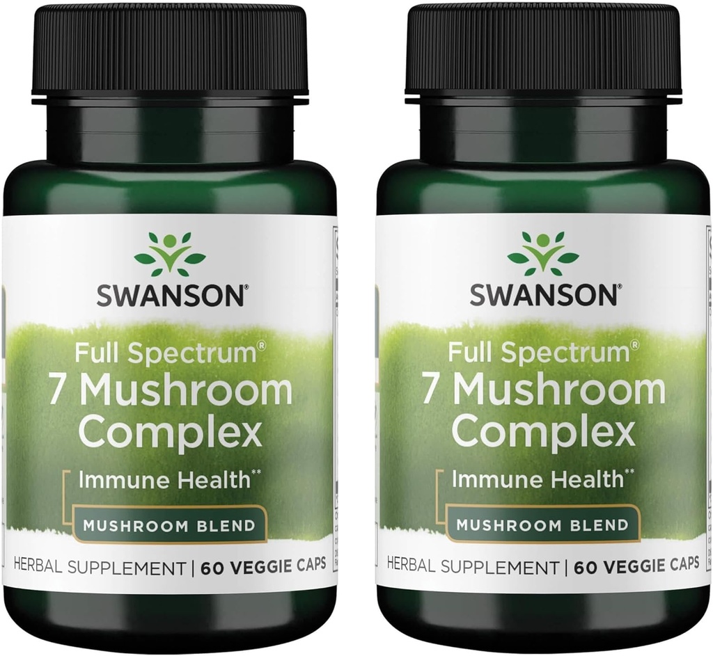 Swanson Full Spectrum 7 gob kompleks 60 Veg Caps (2 paket)