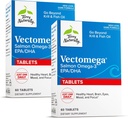 Terry Seveda Vectomega - dodatek z EPA & DHA - Omega-3 tablete za zdravje možganov in srca - prehransko dopolnilo z esencialnimi maščobnimi kislinami in peptidi - 60 tablet (Pack of 2)
