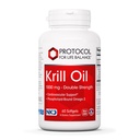 PROTOKOL ZA ŽIVLJENJSKO BILANCE Krilno olje 1000mg - Dodatna moč Kril olje - DHA & EPA - z Astaksantin - Podpora srce, možgani, sklepi - Non-GMO & Halal - 60 Softgels