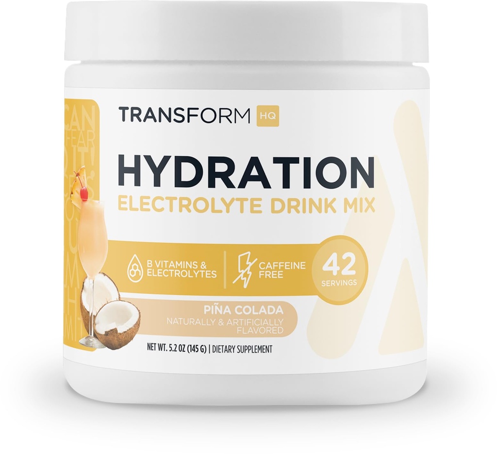 TransformHQ Hidracija 42 Serving (Pina Colada) - Elektroliti, mentalna jasnost, vitamini