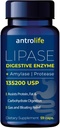 AnTROLIFE Prebavni Health Supplement - encimi z lipaze Nutritional Supplements & Amylase za Prebavni Comfort - Dietni dodatek - 59 kapsul